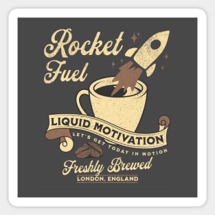 Rocket Fuel Coffee Motivation Sticker